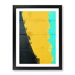 Triumph In Abstract Modern Framed Wall Art Print, Ready to Hang Picture for Living Room Bedroom Home Office Décor, Black A2 (64 x 46 cm)