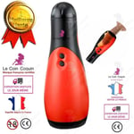 LCC® Electric Male Masturbator Silikon Hands Free Hane Electric Realistic Vibrating