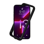 RhinoShield Coque Bumper Compatible avec [iPhone 13/13 Pro] | CrashGuard NX - Protection Fine Personnalisable - Absorption des Chocs [sans BPA] - Noir