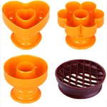 4Pack DIY Donut Mold Plastic Bakery Doughnut Cake Maker Mold Biscuit Stamp Cake Mould Desserts Bread Cutter Maker Mold Kitchen Baking Tool