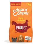 Edgard & Cooper Croquettes Chien, (Poulet Frais, 7kg), Sans Céréales, Viande fraîche et protéines de qualité, Vrais ingrédients pour chiens, Hypoallergénique, Sans sucres ajoutés