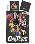 One Piece Single Duvet Cover Set 140 x 200 cm - Straw Hat Luffy - Japanese Manga