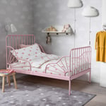 IKEA MINNEN utdragbar sängstomme med ribbotten 80x200 cm