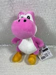 PELUCHE (PLUSH) SUPER MARIO ALL STAR COLLECTION PINK YOSHI (20CM) NEW