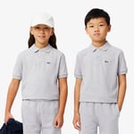 Lacoste Polo en Petit Piqué Taille 2 ans Gris Chine