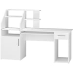 Vicco - Bureau Edwin, Blanc, 166 x 50.5 cm