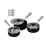 DMD | Vita 3-Piece Sauce Pan Set 16,18,20cm, Non-Stick with Cool Touch Handle