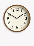 Jones Clocks Lodge Quartz Analogue Wall Clock, 25cm, Natural