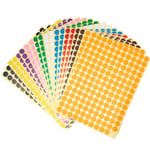 3300 Pièces Gommettes Autocollantes Rondes, 20 Pcs Pastille Autocollante 10mm Couleur Codage Étiquettes, 10 Couleurs Pastille Couleur Autocollante pour Fournitures de Bureau Famille École Calendriers