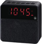 Hama Alarm Radio Clock Bluetooth Speaker FM  iPhone Samsung LG Smartphone Black