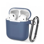 Etui Housse Coque de Protection en Silicone bleu pour Boitier AirPods - Visiodirect -