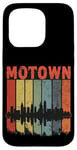 Coque pour iPhone 15 Pro Motown Vintage Inspired Detroit City Skyline 50s 60s 70s