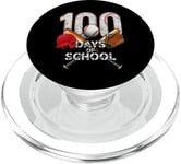 100 Days of School Basetball Bat Helmet Fun Celebration PopSockets PopGrip for MagSafe