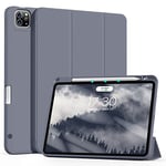 ZOYU Coque iPad Pro 11, Étui pour iPad Pro 11 2021/2020/2018 avec Porte Stylo, Housse Smart Folio avec Prise en Charge du Chargement du Stylet pour iPad Pro 11 Pouces, Automatic Sleep/Wake, Violet