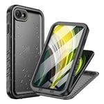 Cozycase Coque pour iPhone 8 7 SE SE2 SE3 2022/2020 Étanche Antichoc - 360 Degré Militaire Rigide Intégrale【IP68 Waterproof/Imperméable】 Etui Anti Choc Eau avec Protection Camera