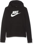 Nike Kids Club Fleece Hoodie - Black/White, X-Small