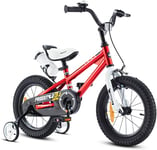 RoyalBaby Freestyle Vélo pour Enfant Unisex-Youth, Rouge, 16 Zoll mit Stützrad