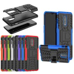 For Oneplus 6t A6013 Genuine Black Blue Shock Proof Builder Back Phone Case