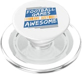 Les jeux de football sont tout simplement géniaux - Amoureux de football PopSockets PopGrip pour MagSafe