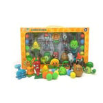 Plants vs. Zombies Leksakskomplett Set Silikon Anime Figur Barn Dockor