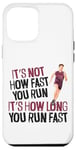 iPhone 12 Pro Max Running Runner Half Marathon Vintage It's Not How Fast You Case