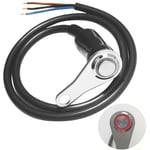 2 pièces 12V LED moto interrupteur marche-arrêt antibrouillard guidon support réglable étanche bouton de commutation-22mm (7/8 pouces)