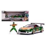 HONDA NSX 2002 WITH POWER RANGER FIGURE 1:24 Jada Toys Movie Die Cast Modellino