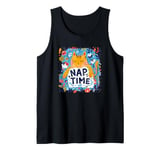 Sleeping Cat with this happy nap Time Costume Tank Top