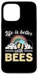 iPhone 13 Pro Max Life Is Better With Bees Rainbow Case