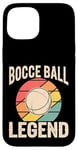 Coque pour iPhone 15 Boule de pétanque vintage Legend Retro Sports