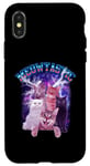 Coque pour iPhone X/XS Meowtastic Meow Cat Fantastic 80s Funny Kitten Cats Lover