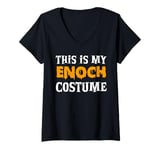 Womens Enoch Halloween Personalized Costume Funny V-Neck T-Shirt