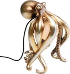 Kare Design Table Lamp Animal Octopus, Gold, Bedside Lamp, Elegant Lighting, Room Decor, Bedroom, Living Room, Bulb not Included, 34x22x26 cm (H/B/T/)