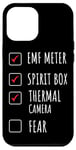 iPhone 15 Pro Max EMF Meter Spirit Box Thermal Camera Fear Paranormal Hunter Case