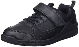 Clarks Homme Orbit Sprint Y Basket, Black Leather, 37 EU