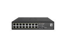 LevelOne Hilbert 10” 16-Port Gigabit Smart Lite Switch, 16 x Gigabit R