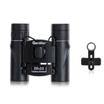 QANLIIY BAK4 Kikkert 20x22mm Zoom - 1000m/6000m - Svart