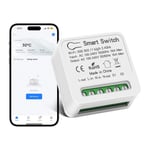 Interrupteur Connecte Wifi 16A,Interrupteur Sans Fil 100V-240V,Module Smart Switch Compatible Avec Alexa/Google Home,Contrôle A Distance/Commande Vocale/Fonction De Temporisation