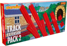 Playtrains Track Extension Pack 2 - Kids Toy Train Set Accessory for Ages 3+, C