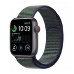 Nylon armbånd Apple Watch SE 2022 (40mm) - Midnight fog