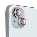 Film caméra pour iPhone 15 et 15 Plus Verre trempé 9H 0.4mm Enkay Contour rose