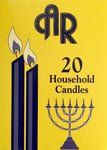 20 White Kosher Household Candles 11.4cm Shabbat Kosher Jewish