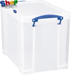 Really  Useful  Plastic  Storage  Box  24  Litre  Clear , 465  X  270  X  290  C