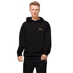 Jack Wolfskin Men's Essential Hoody M, Schwarz, XL