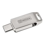 64GB MyMedia MyDual 2-in-1 Pendrive, USB 3.2 Gen 1 Type-C and Type-A Connectors,