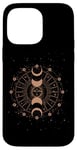 iPhone 14 Pro Max Celestial Moon Phase Boho Mystical Moon And Sun Astronomy Case