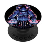 Astronaute Outer DJ Electronic Beats of House Funny Space PopSockets PopGrip Interchangeable