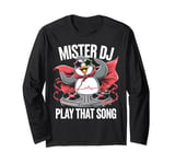 Funny Penguin DJ Mister DJ Play That Song Youth & Adults Long Sleeve T-Shirt