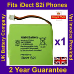 New iDECT S2i Rechargeable Cordless Phone Battery Pack NiMH 2.4v 600mah UK Ni-MH