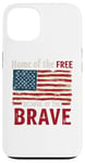 Coque pour iPhone 13 Home of the Free Because of the Brave Patriotic Veteran Day